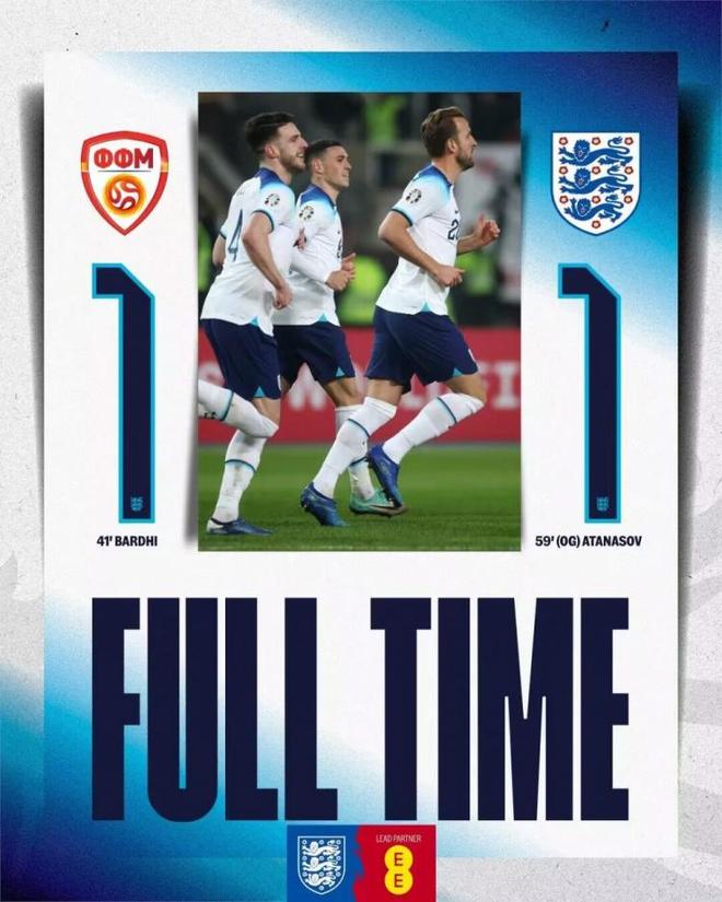 包含英格兰遭遇北马其顿阻击,小组头名争夺添变数的词条 包含英格兰遭遇北马其顿阻击,小组头名争夺添变数的词条